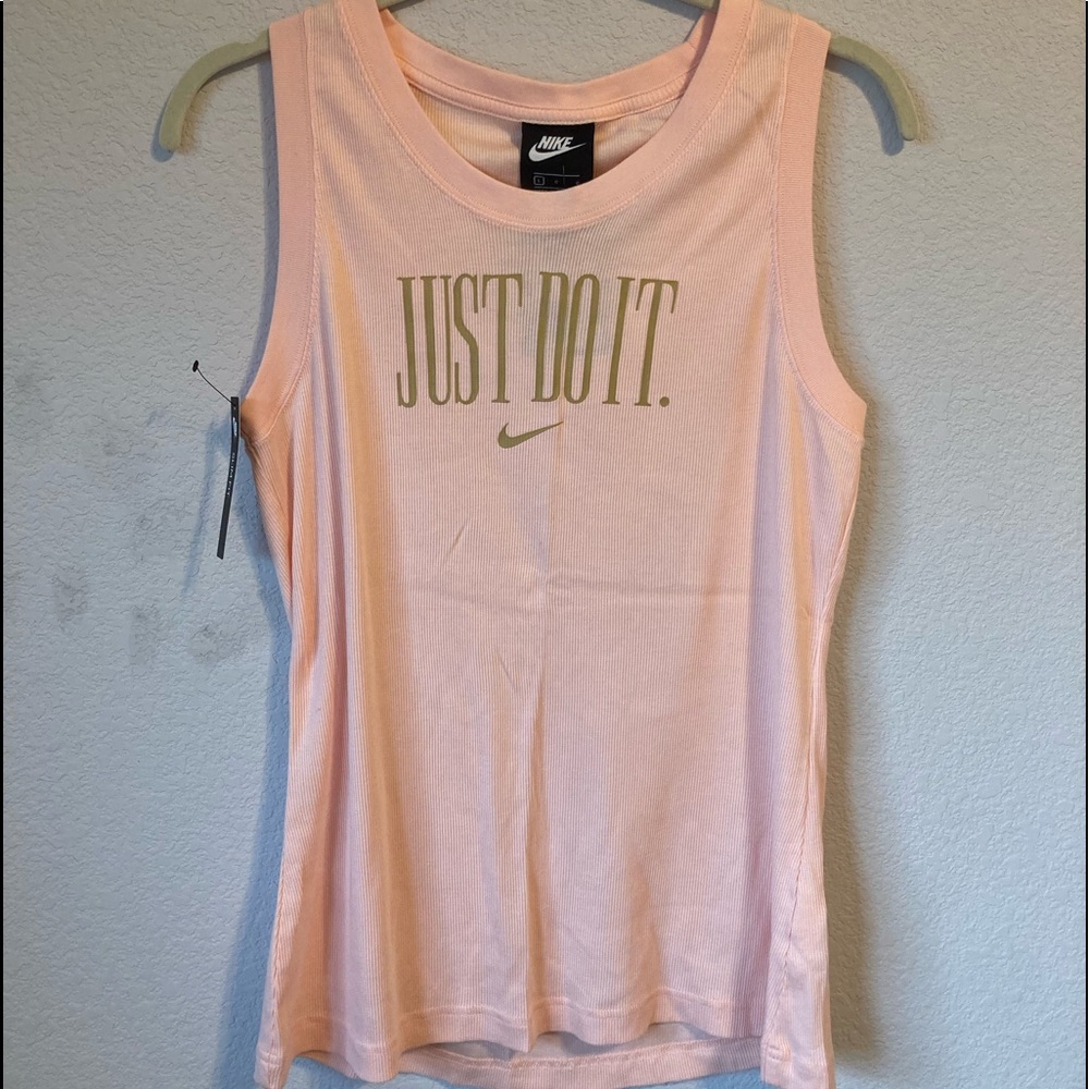 NWT light pink nike just do it tank